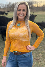 Load image into Gallery viewer, Golden Afternoon Lace Top