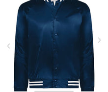 Load image into Gallery viewer, Satin Baseball Jacket