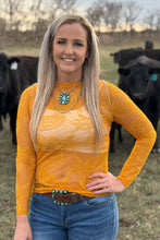 Load image into Gallery viewer, Golden Afternoon Lace Top