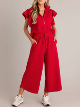 Load image into Gallery viewer, Adored Cropped Wide-Leg Pants Set