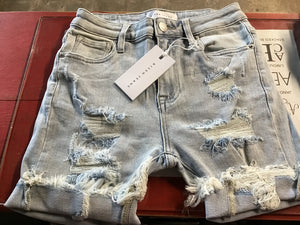 Risen Blue Jean Shorts