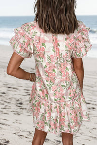 Gracey Floral Ruffle Layer Dress