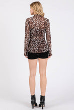 Load image into Gallery viewer, Leave her Wild Mesh Long Sleeve Top
