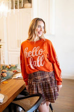 Load image into Gallery viewer, Sequin "Hello Fall" on Orange Top
