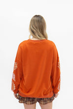 Load image into Gallery viewer, Sequin "Hello Fall" on Orange Top
