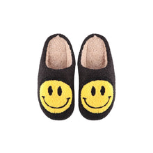 Load image into Gallery viewer, HDS3744-SMILEY FACE FUZZY FLEECE SOFT SLIPPER ASSORTED SIZE
