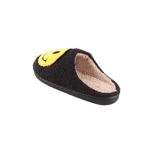 HDS3744-SMILEY FACE FUZZY FLEECE SOFT SLIPPER ASSORTED SIZE