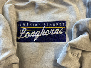 Fire It Up School Spirit Glitter Appliqué Sweatshirt