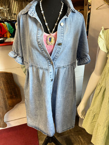 Beau blue denim dress