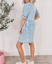 Load image into Gallery viewer, Keep &#39;Em Guessing Denim Dress
