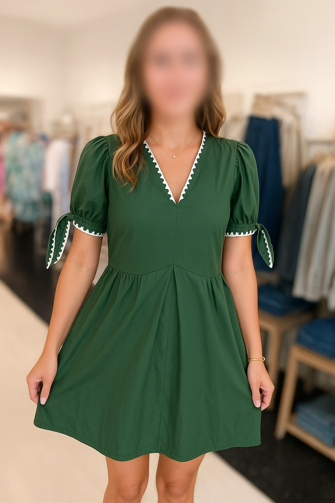 The Sahara Scallop Trim Dress