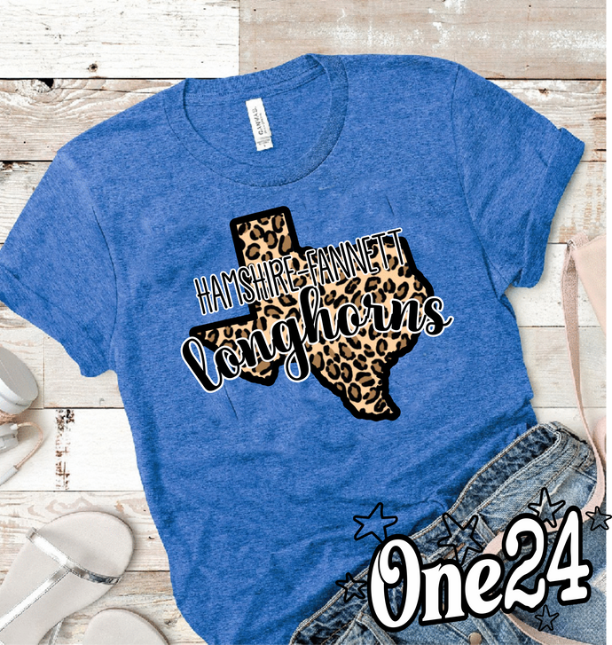 Cheetah Texas School Spirit Shirt